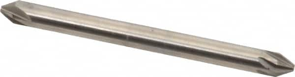 Hertel - 1/8" Head Diam, 1/8" Shank Diam, 6 Flute 60° High Speed Steel Countersink - Caliber Tooling