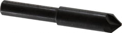 Hertel - 5/16" Head Diam, 1/4" Shank Diam, 4 Flute 90° High Speed Steel Countersink - 1-3/4" OAL, Straight Shank - Caliber Tooling