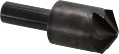 Hertel - 1" Head Diam, 1/2" Shank Diam, 6 Flute 120° High Speed Steel Countersink - Caliber Tooling