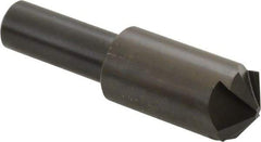 Hertel - 3/4" Head Diam, 1/2" Shank Diam, 4 Flute 120° High Speed Steel Countersink - 2-11/16" OAL, Straight Shank - Caliber Tooling