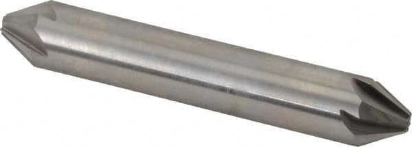 Hertel - 1/2" Head Diam, 1/2" Shank Diam, 6 Flute 60° High Speed Steel Countersink - Caliber Tooling