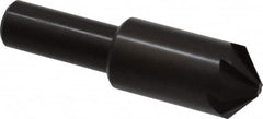 Hertel - 3/4" Head Diam, 1/2" Shank Diam, 6 Flute 100° High Speed Steel Countersink - Caliber Tooling