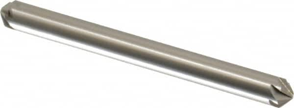 Hertel - 3/16" Head Diam, 3/16" Shank Diam, 6 Flute 100° High Speed Steel Countersink - Caliber Tooling