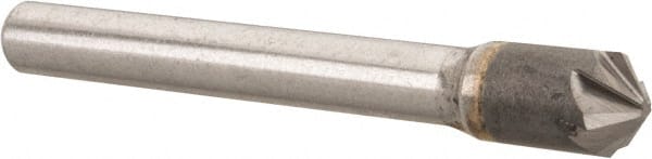 Hertel - 5/16" Head Diam, 1/4" Shank Diam, 6 Flute 100° Solid Carbide Countersink - Caliber Tooling