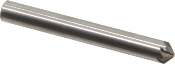 Hertel - 3/16" Head Diam, 3/16" Shank Diam, 6 Flute 100° Solid Carbide Countersink - Caliber Tooling