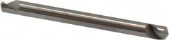 Hertel - 1/8" Head Diam, 1/8" Shank Diam, 1 Flute 120° Solid Carbide Countersink - 1-1/2" OAL, Straight Shank - Caliber Tooling