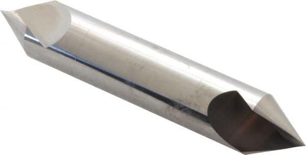 Hertel - 5/8" Head Diam, 5/8" Shank Diam, 1 Flute 60° Solid Carbide Countersink - Caliber Tooling