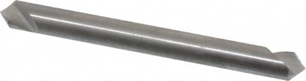 Hertel - 3/16" Head Diam, 3/16" Shank Diam, 1 Flute 90° Solid Carbide Countersink - Caliber Tooling