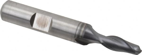 Hertel - 3/8" Head Diam, 3/8" Shank Diam, 4 Flute 120° Solid Carbide Countersink - 2-1/2" OAL, Straight Shank - Caliber Tooling