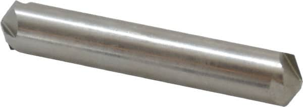 Hertel - 1/2" Head Diam, 1/2" Shank Diam, 4 Flute 120° High Speed Steel Countersink - 3" OAL, Straight Shank - Caliber Tooling