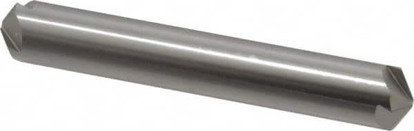 Hertel - 3/8" Head Diam, 3/8" Shank Diam, 4 Flute 120° High Speed Steel Countersink - 2-1/2" OAL, Straight Shank - Caliber Tooling