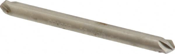 Hertel - 1/8" Head Diam, 1/8" Shank Diam, 4 Flute 90° High Speed Steel Countersink - 1-1/2" OAL, Straight Shank - Caliber Tooling