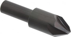 Hertel - 3/4" Head Diam, 1/2" Shank Diam, 4 Flute 60° High Speed Steel Countersink - Caliber Tooling