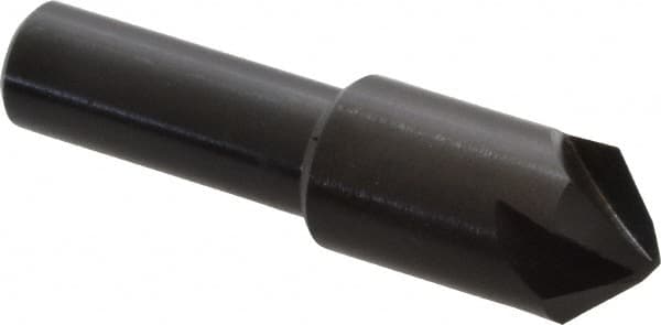 Hertel - 1/2" Head Diam, 3/8" Shank Diam, 4 Flute 90° High Speed Steel Countersink - Caliber Tooling