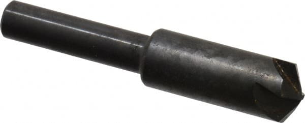 Hertel - 3/8" Head Diam, 1/4" Shank Diam, 4 Flute 120° High Speed Steel Countersink - Caliber Tooling