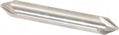 Hertel - 3/8" Head Diam, 3/8" Shank Diam, 4 Flute 60° High Speed Steel Countersink - 2-1/2" OAL, Straight Shank - Caliber Tooling