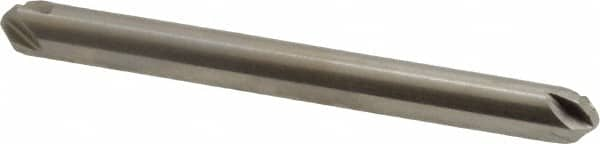 Hertel - 3/16" Head Diam, 3/16" Shank Diam, 4 Flute 100° High Speed Steel Countersink - Caliber Tooling