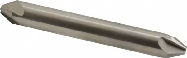 Hertel - 1/4" Head Diam, 1/4" Shank Diam, 4 Flute 60° High Speed Steel Countersink - Caliber Tooling