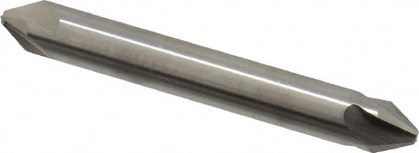 Hertel - 1/4" Head Diam, 5/16" Shank Diam, 4 Flute 60° High Speed Steel Countersink - Caliber Tooling