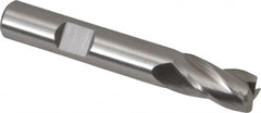 Hertel - 3/8", 4 Flute, Cobalt, 0.045" Corner Radius End Mill - 2-1/2" OAL, Right Hand Flute, 3/4" LOC, Right Hand Cut - Caliber Tooling