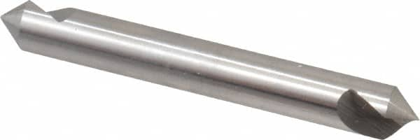 Hertel - 1/4" Head Diam, 1/4" Shank Diam, 1 Flute 82° High Speed Steel Countersink - Caliber Tooling