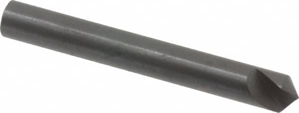 Hertel - 1/4" Head Diam, 1/4" Shank Diam, 1 Flute 100° High Speed Steel Countersink - Caliber Tooling