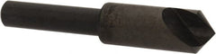 Hertel - 3/8" Head Diam, 1/4" Shank Diam, 1 Flute 100° High Speed Steel Countersink - Caliber Tooling