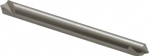 Hertel - 3/16" Head Diam, 3/16" Shank Diam, 1 Flute 100° High Speed Steel Countersink - Caliber Tooling