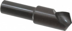 Hertel - 1/2" Head Diam, 3/8" Shank Diam, 1 Flute 120° High Speed Steel Countersink - Caliber Tooling