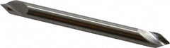 Hertel - 1/8" Head Diam, 1/8" Shank Diam, 1 Flute 60° High Speed Steel Countersink - Caliber Tooling