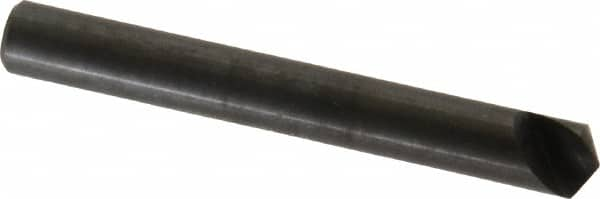 Hertel - 1/4" Head Diam, 1/4" Shank Diam, 1 Flute 120° High Speed Steel Countersink - Caliber Tooling