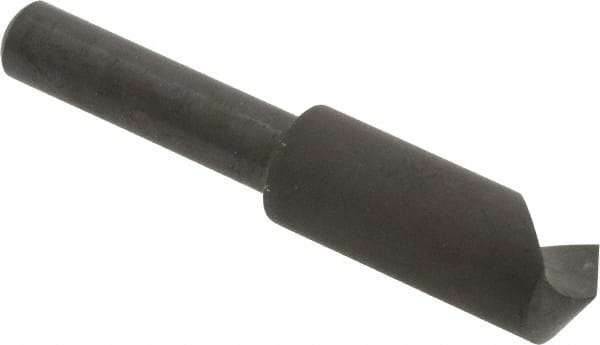 Hertel - 3/8" Head Diam, 1/4" Shank Diam, 1 Flute 120° High Speed Steel Countersink - Caliber Tooling