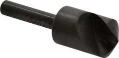 Hertel - 5/8" Head Diam, 1/4" Shank Diam, 1 Flute 120° High Speed Steel Countersink - Caliber Tooling