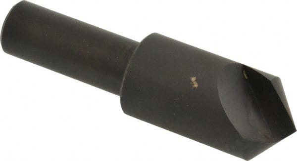 Hertel - 3/4" Head Diam, 1/2" Shank Diam, 1 Flute 100° High Speed Steel Countersink - Caliber Tooling