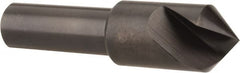 Hertel - 1/2" Head Diam, 3/8" Shank Diam, 1 Flute 90° High Speed Steel Countersink - Caliber Tooling