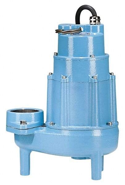 Little Giant Pumps - 2 hp, 18 Amp Rating, 230 Volts, Nonautomatic Operation, Sewage Pump - 1 Phase, Cast Iron Housing - Caliber Tooling