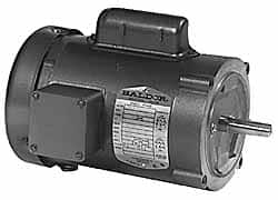 Baldor - 1-1/2 Max hp, 1,725 Max RPM, Electric AC DC Motor - 115, 230 V Input, Single Phase, 56C Frame - Caliber Tooling