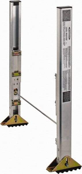 Werner - Ladder Leveler with Steel Swivel Shoe - For Use with D1200-2, D1300-2, D1500-2, 500-2 & D500-2 & Werner D6100-2, D6200-2, 7100-2, D7100-2, 7500-2, D7500-2 Ladder Series - Caliber Tooling