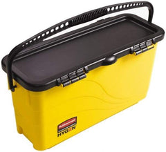 Rubbermaid - Plastic Bucket - 23.88" Long x 13.63" High x 9-1/2" Wide, Yellow - Caliber Tooling