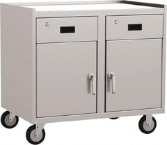 Jamco - 36" Wide x 34" High x 24" Deep, Mobile Closed Cabinet - 1,200 Lb Capacity, 18" Shelf Clearance - Caliber Tooling