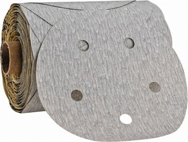 3M - 5" Diam, 180 Grit Silicon Carbide Adhesive PSA Disc - Very Fine Grade, Gray, A Weighted Backing, Flexible, Use with Random Orbital Sanders - Caliber Tooling