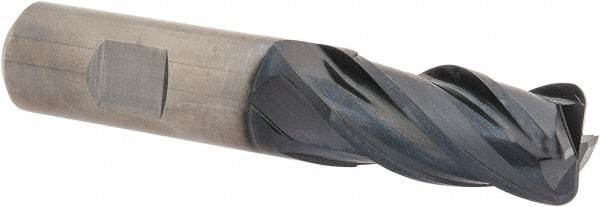 Guhring - 3/4", 4 Flute, Single End, Solid Carbide, 1/8" Corner Radius End Mill - 4" OAL, 35/38° Helix, Right Hand Flute, 1-1/2" LOC, Right Hand Cut - Caliber Tooling