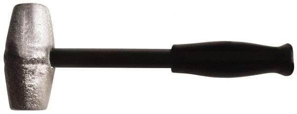 American Hammer - 4 Lb Head 1-1/2" Face Lead Alloy Hammer - 10" OAL, Steel Handle with Grip - Caliber Tooling