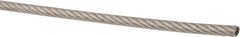 Value Collection - 1/16" x 3/64" Diam, Aircraft Cable - 480 Lb Breaking Strength, 7 x 7 Strand Core, Vinyl Coating - Caliber Tooling