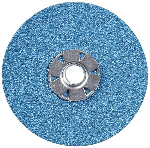 Camel Grinding Wheels - 7" Diam 5/8-11 Threaded Hole 80 Grit Fiber Disc - Medium Grade, Zirconia Alumina, 8,600 Max RPM - Caliber Tooling