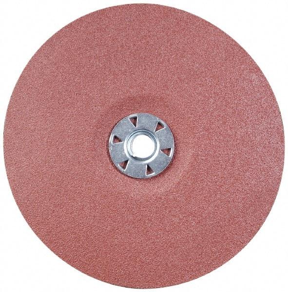 Camel Grinding Wheels - 7" Diam 7/8" Hole 80 Grit Fiber Disc - Medium Grade, Aluminum Oxide, 8,600 Max RPM - Caliber Tooling