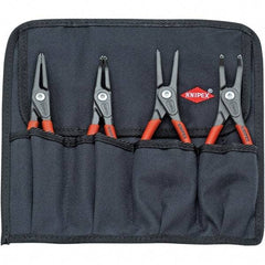 Knipex - 4 Piece Snap Ring Plier Set - Comes in Tool Roll - Caliber Tooling