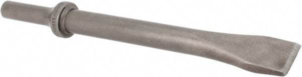 Made in USA - 3/4" Head Width, 6-1/2" OAL, 5/8" Shank Diam, Flat Chisel - Round Drive, Round Shank, Alloy Steel - Caliber Tooling