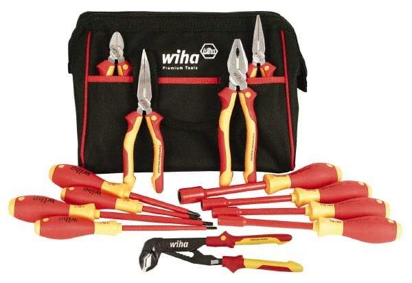 Wiha - 13 Piece Insulated Hand Tool Set - Comes in Canvas Bag - Caliber Tooling