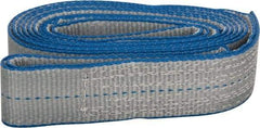 Lift-All - 10' Long x 2" Wide, 3,200 Lb Vertical Capacity, 1 Ply, Polyester Web Sling - 2,500 Lb Choker Capacity - Caliber Tooling